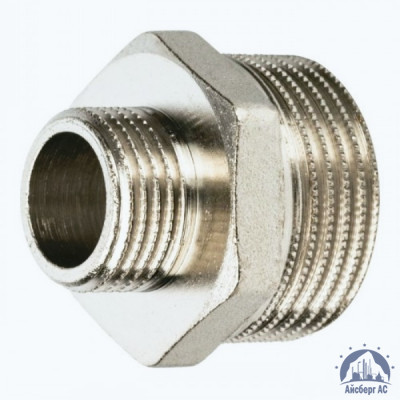 Ниппель переходной нержавеющий DN 15х8 1/2"-1/4" 21,3х13,5 мм AISI 316 двойной НР-НР купить в Уральске