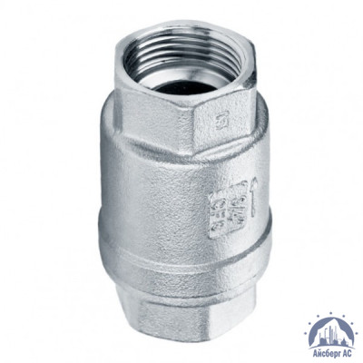 Клапан обратный муфтовый нержавеющий DN 32 42,4 мм 1 1/4" AISI 304 купить в Уральске