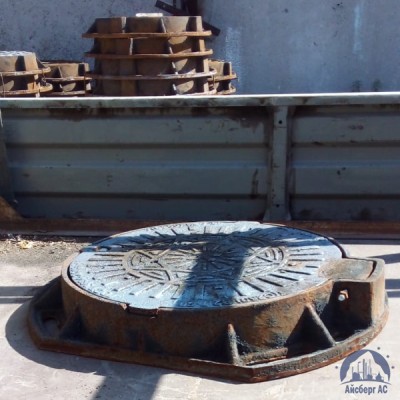 Люк чугунный канализационный тяжёлый тип "Т" С250 купить в Уральске