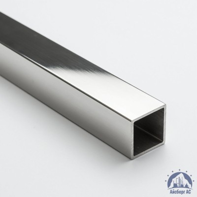 Труба нержавеющая квадратная 50х50х2 мм зеркальная AISI 304 DIN 2395 купить в Уральске