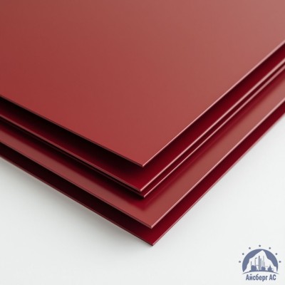 Лист с полимерным покрытием 0,55х1250х2500 мм RAL 3011 купить в Уральске